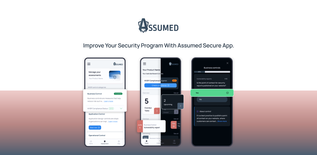 Assumed secure app security mvsp checklist baseline google play